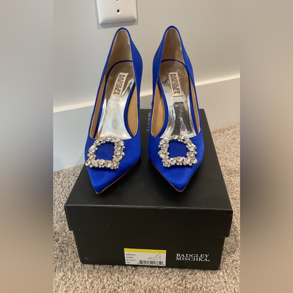 Badgley Mischka
Women's Cher Crystal Buckle Pumps